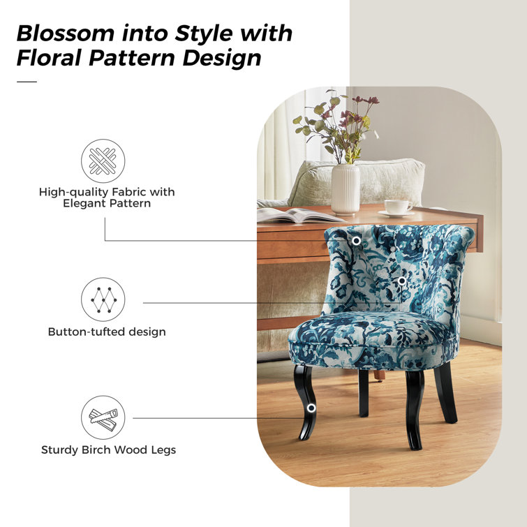 Patterned best sale side chair